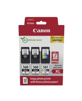Canon 3712C012 nabój z tuszem 3 szt. Oryginalny Wysoka (XL) wydajność Czarny, Cyjan, Purpurowy, Żółty