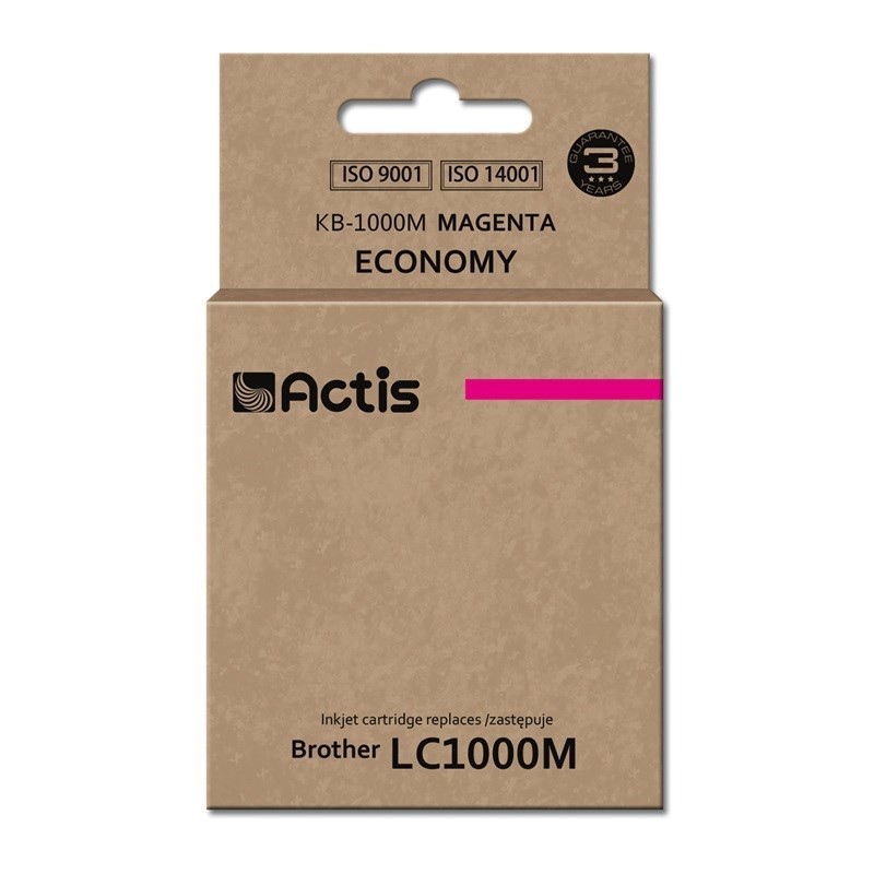 Actis KB-1000M Tusz (zamiennik Brother LC1000M/LC970M Standard 36 ml czerwony)
