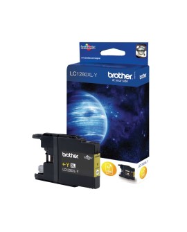 Brother LC1280XLY nabój z tuszem 1 szt. Oryginalny Wysoka (XL) wydajność Żółty