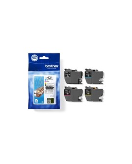 Brother LC-421VAL PagePack 4 szt. Oryginalny Standardowa wydajność Czarny, Cyjan, Purpurowy, Żółty