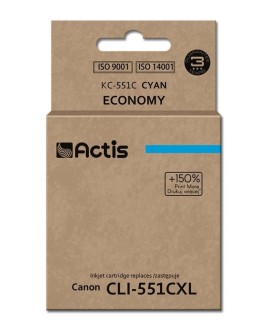 Actis KC-551C Tusz (zamiennik Canon CLI-551C Standard 12 ml niebieski)