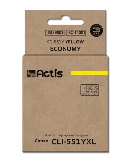 Actis KC-551Y Tusz (zamiennik Canon CLI-551Y Standard 12 ml żółty)