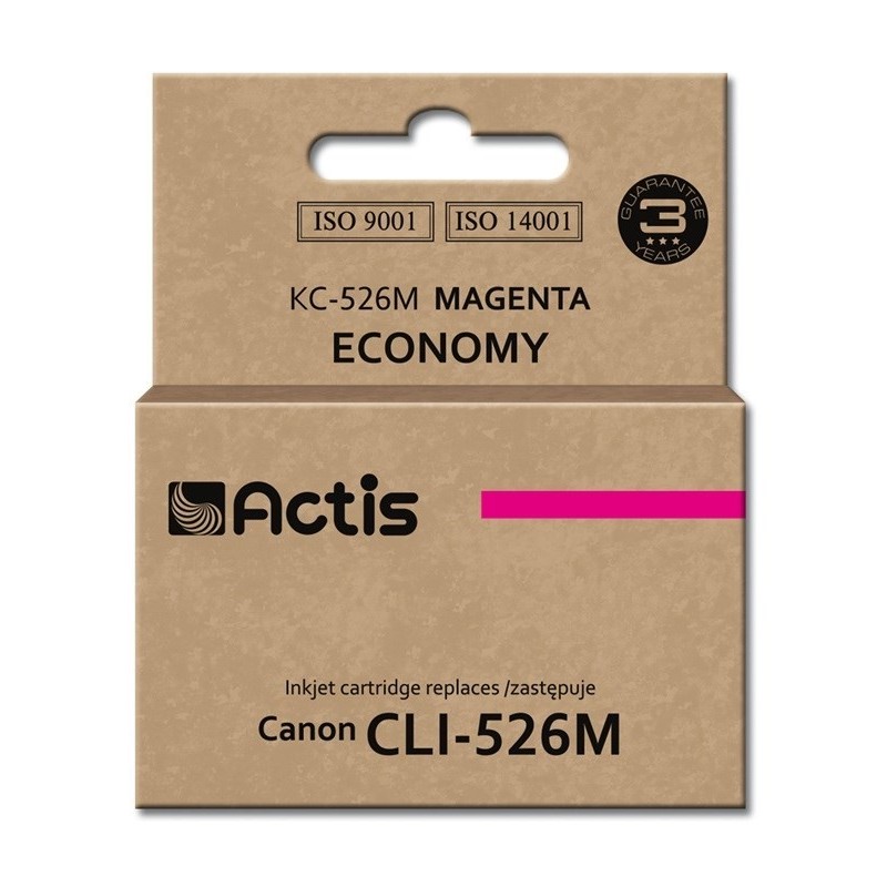 Actis KC-526M Tusz (zamiennik Canon CLI-526M Standard 10 ml czerwony)