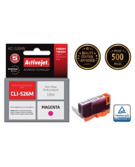 Activejet ACC-526MN Tusz (zamiennik Canon CLI-526M Supreme 10 ml czerwony)