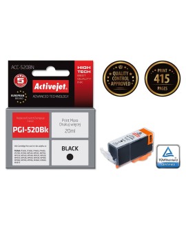Activejet ACC-520BN Tusz (zamiennik Canon PGI-520BK Supreme 20 ml czarny)