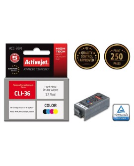 Activejet ACC-36N Tusz (zamiennik Canon CLI-36 Supreme 12,5 ml kolor)