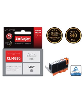 Activejet ACC-526GN Tusz (zamiennik Canon CLI-526G Supreme 10 ml szary)