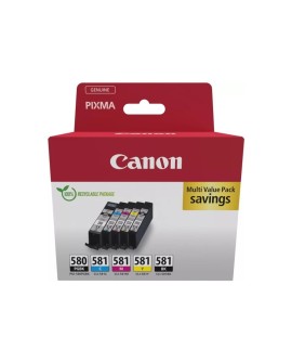 Canon 2078C007 nabój z tuszem 5 szt. Oryginalny Czarny, Niebieski, Cyjan, Purpurowy, Żółty