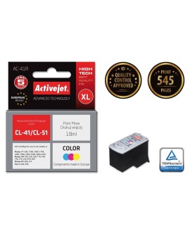 Activejet AC-41R Tusz (zamiennik Canon CL-41 Premium 18 ml kolor)