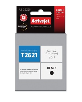 Activejet AE-2621N Tusz (zamiennik Epson 26 T2621 Supreme 22 ml czarny)