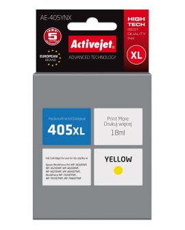 Activejet AE-405YNX Tusz (zamiennik Epson 405XL C13T05H44010 Supreme 18ml żółty)