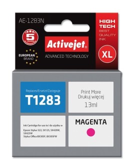Activejet AE-1283N Tusz (zamiennik Epson T1283 Supreme 13 ml czerwony)