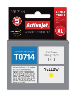 Activejet AEB-714N Tusz (zamiennik Epson T0714, T0894, T1004 Supreme 15 ml żółty)