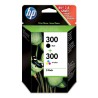 HP 300 zestaw 2 oryginalnych wkładów atramentowych: czarny/trójkolorowy
