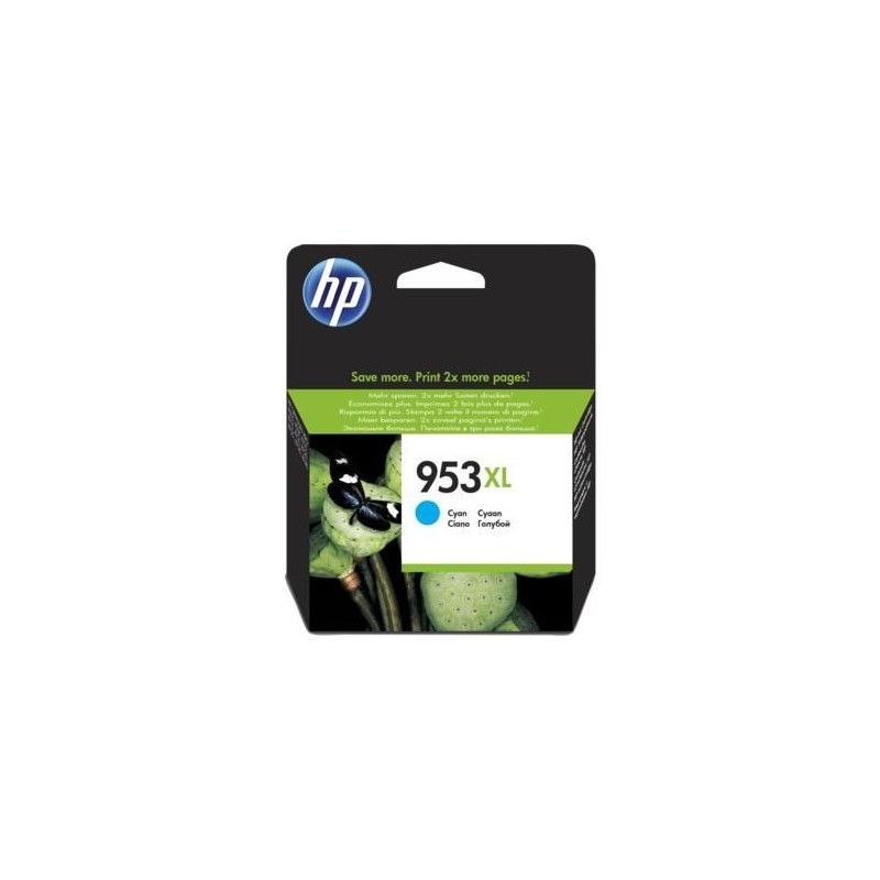 Tusz HP niebieski HP 953XL, HP953XL F6U16AE, 1600 str.,20 ml.
