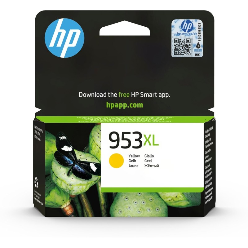 Tusz HP żółty HP 953XL, HP953XL F6U18AE, 1600 str.,20 ml.