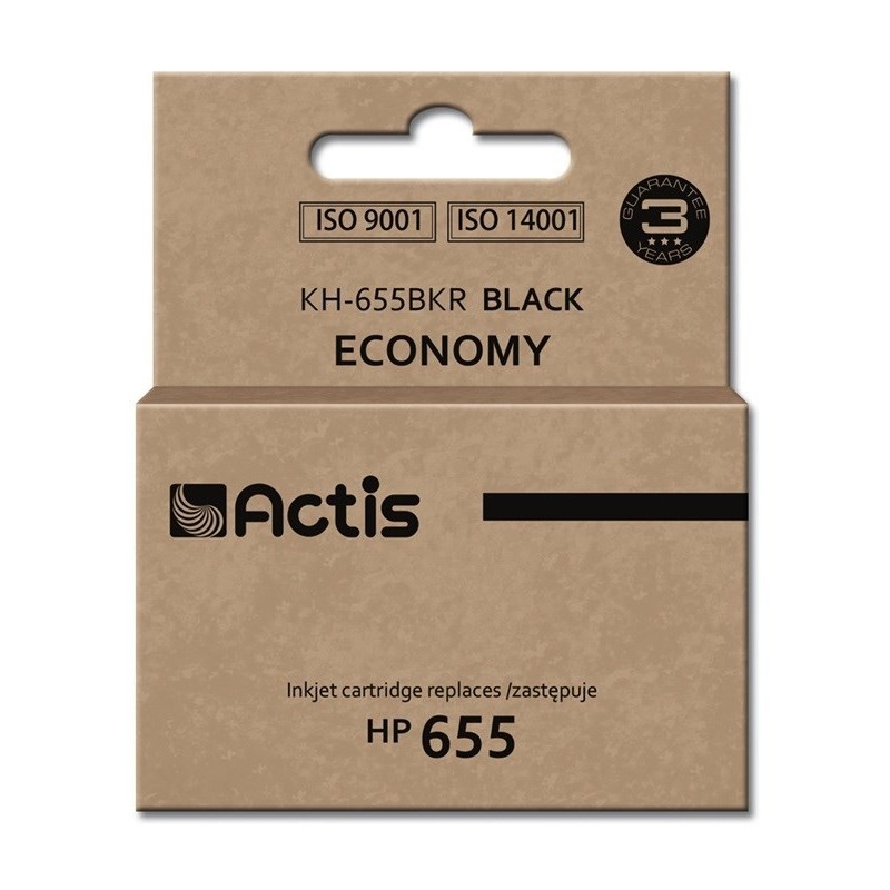 Actis KH-655BKR Tusz (zamiennik HP 655 CZ109AE Standard 20 ml czarny)