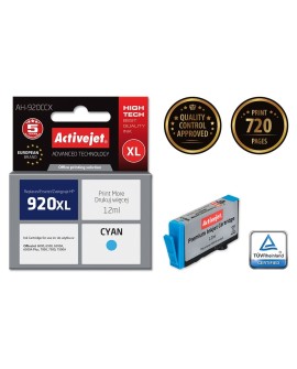 Activejet AH-920CCX Tusz (zamiennik HP 920XL CD972AE Premium 12 ml niebieski)