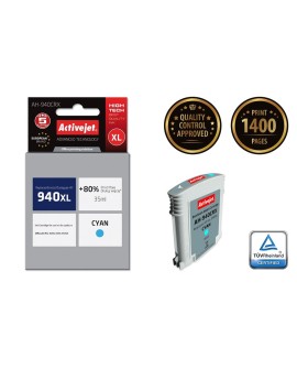 Activejet AH-940CRX Tusz (zamiennik HP 940XL C4907AE Premium 35 ml niebieski)