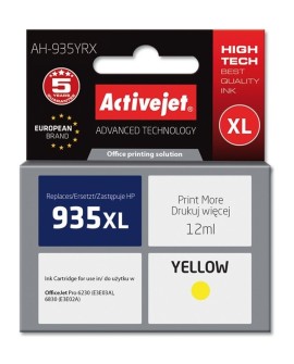Activejet AH-935YRX Tusz (zamiennik HP 935XL C2P26AE Premium 12 ml żółty)