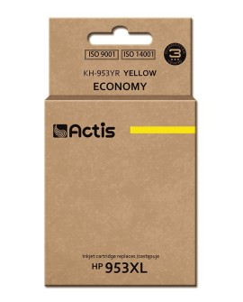 Actis KH-953YR Tusz (zamiennik HP 953XL F6U18AE Standard 25ml żółty) - Nowy Chip