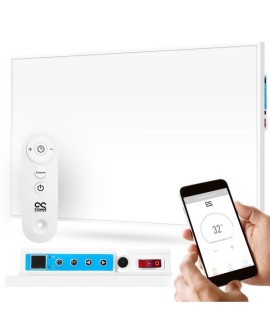Promiennik podczerwieni Cronos Synthelith CR-720TWP 720W z WiFi i pilotem biały