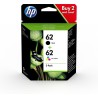 Tusz HP zestaw HP 62, HP62 N9J71AE, zawiera czarny i kolor, C2P204A+C2P206AE
