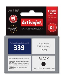 Activejet AH-339R Tusz (zamiennik HP 339 C8767EE Premium 35 ml czarny)