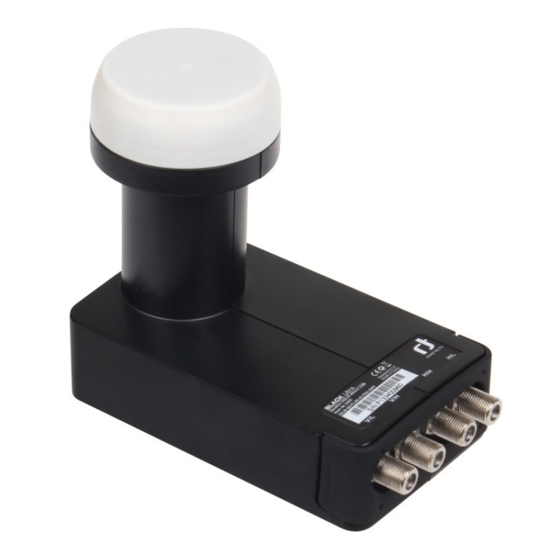 Inverto IDLT-QTL412-ULTRA-OPN konwerter LNB Czarny, Szary