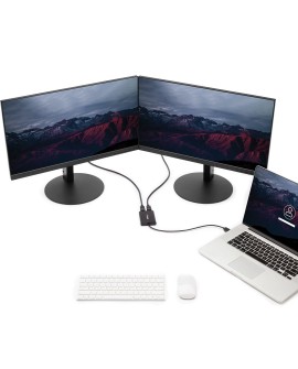 StarTech.com USB32DP24K60 zewnętrzna karta graficzna usb 4096 x 2160 px Czarny