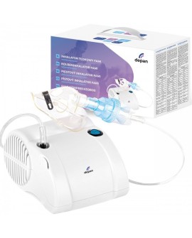 Cichy inhalator tłokowy z dwiema maskami