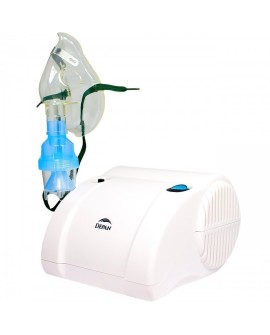 Cichy inhalator tłokowy z dwiema maskami