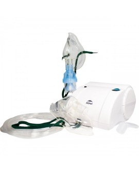 Cichy inhalator tłokowy z dwiema maskami