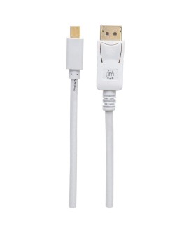 Manhattan Kabel monitorowy Mini DisplayPort/DisplayPort, M/M, biały, 2m