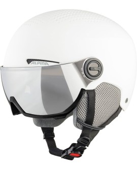 Kask narciarski ALPINA ARBER VISOR Q-LITE WHITE 54-58