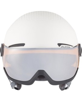 Kask narciarski ALPINA ARBER VISOR Q-LITE WHITE 54-58