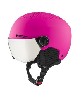 Kask zimowy ALPINA ZUPO VISOR Q-Lite pink matt 51-55