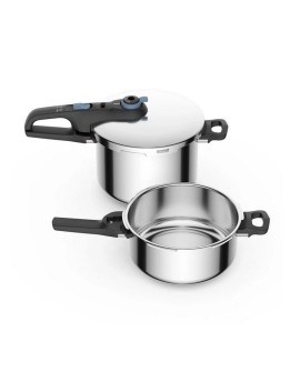 Zestaw szybkowary TEFAL Secure Trendy Pressure 4L + 6L INDUKCJA P2584301