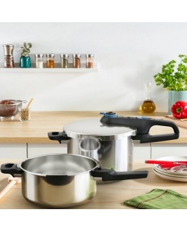 Zestaw szybkowary TEFAL Secure Trendy Pressure 4L + 6L INDUKCJA P2584301