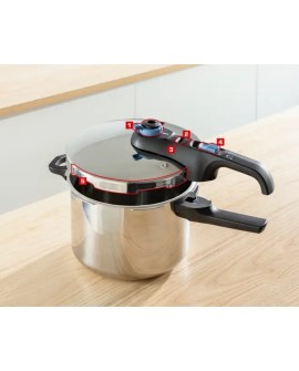 Zestaw szybkowary TEFAL Secure Trendy Pressure 4L + 6L INDUKCJA P2584301