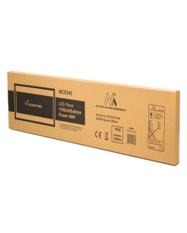 Panel LED Maclean, sufitowy, slim 40W, 3200lm, 1195x295x8mm, barwa neutralna biała (4000K), raster, FLICKER-FREE, MCE545 NW