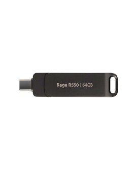 Patriot Rage R550 64GB Dual USB A+C, Alu, 100MBs