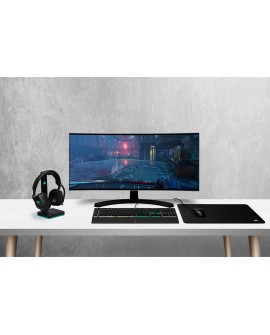 Corsair K55 RGB PRO klawiatura Gaming USB QWERTZ Niemiecki Czarny