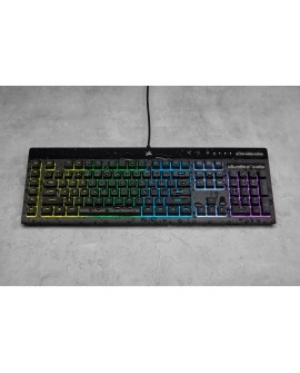 Corsair K55 RGB PRO klawiatura Gaming USB QWERTZ Niemiecki Czarny