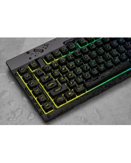 Corsair K55 RGB PRO klawiatura Gaming USB QWERTZ Niemiecki Czarny