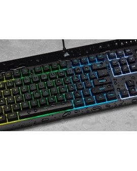 Corsair K55 RGB PRO klawiatura Gaming USB QWERTZ Niemiecki Czarny