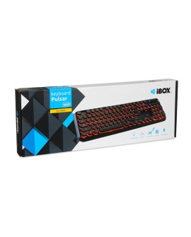 Klawiatura IBOX PULSAR IKS620 (USB 2.0 (US) kolor czarny)