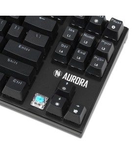 KLAWIATURA I-BOX AURORA K-2R RGB, MECHANICZNA, BLUE SWITCH, GAMING
