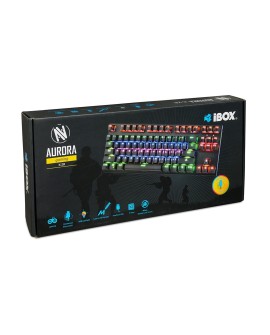 KLAWIATURA I-BOX AURORA K-2R RGB, MECHANICZNA, BLUE SWITCH, GAMING