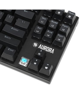 KLAWIATURA I-BOX AURORA K-2R RGB, MECHANICZNA, BLUE SWITCH, GAMING